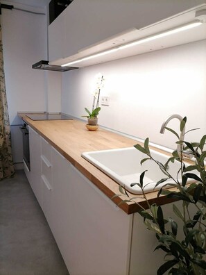 Kühlschrank, Ofen, Herdplatte, Geschirrspüler