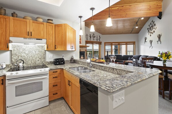 Fridge, microwave, oven, dishwasher - Courchevel at Deer Valley Resort - Two Bedroom Condo #C101 by RedAwning (Park City)