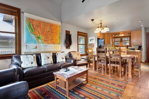 TV, fireplace - Greyhawk at Deer Valley Resort - Two Bedroom Condo with Hot Tub #12 (Park City)