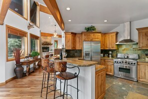 Fridge, microwave, oven, dishwasher - Queen Esther Drive Home at Deer Valley Resort - 4 Bedroom Home with Hot Tub #2436 by RedAwning (Park City)