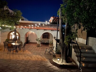 Casa Sunbreak is a beautiful, private hacienda, w/pool, in the center of town