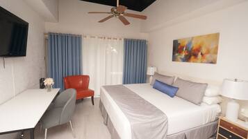 1 間睡房、熨斗/熨衫板、免費 Wi-Fi、床單