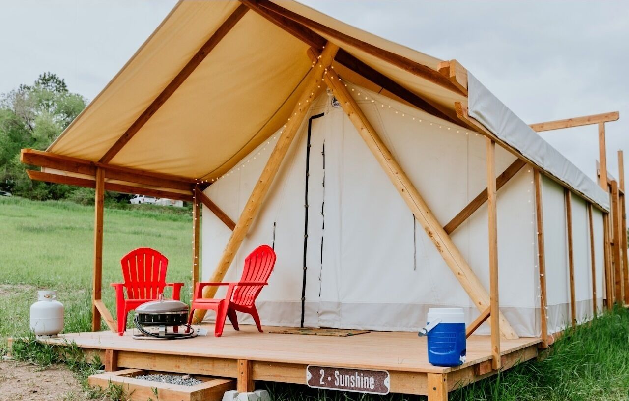 屋外ダイニングエリア