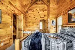 5 bedrooms, desk, iron/ironing board, travel crib - Alpine Resort Near Dollywood • Hot Tub • Game Room • Outdoor Pool • Fast WiFi (Pigeon Forge)