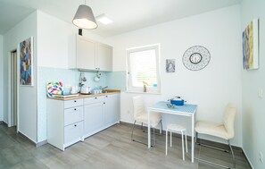 Fridge, cookware/dishes/utensils - Stunning apartment in Mlini with house sea view (Mlini)