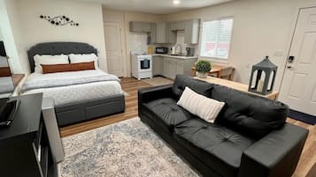 Desk, iron/ironing board, travel crib, free WiFi