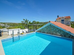 Pool - Beautiful  villa for 5 guests with A/C, WIFI, private pool, TV and terrace (Vodice)