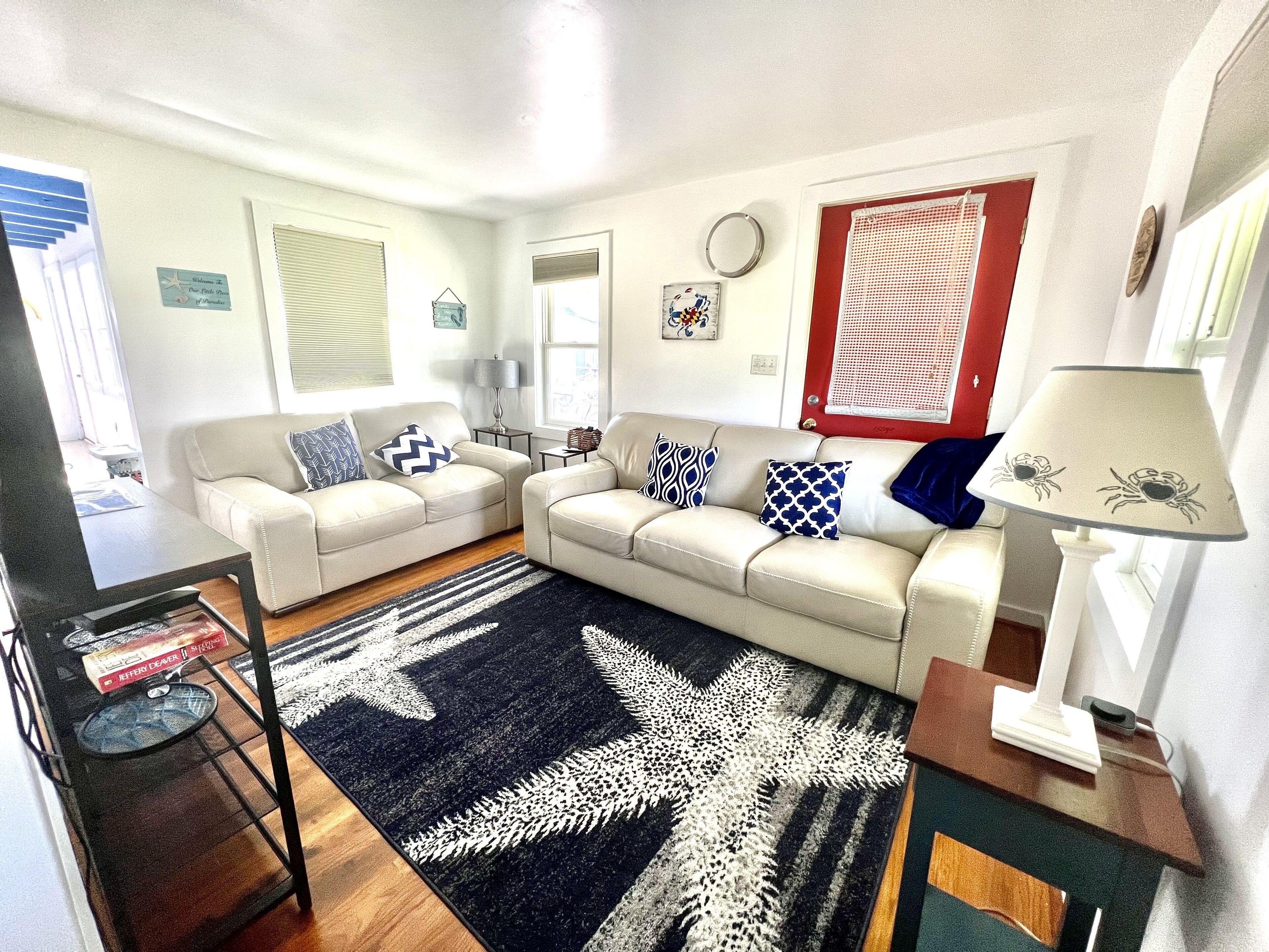 智能电视、DVD 播放器、书、影片库