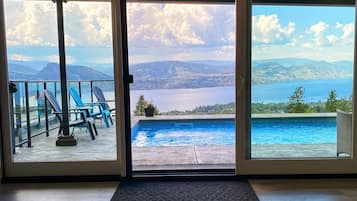 Piscine extérieure, piscine chauffée