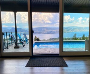 Piscine extérieure, piscine chauffée