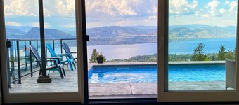 Private Lakeview Heated Pool Suite in Naramata Wine Region – 5-Star Rated Stay