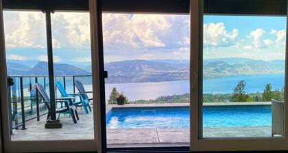 Lakeview Heated Pool Suite in Naramata Wine Region – 5-Star Rated Stay
