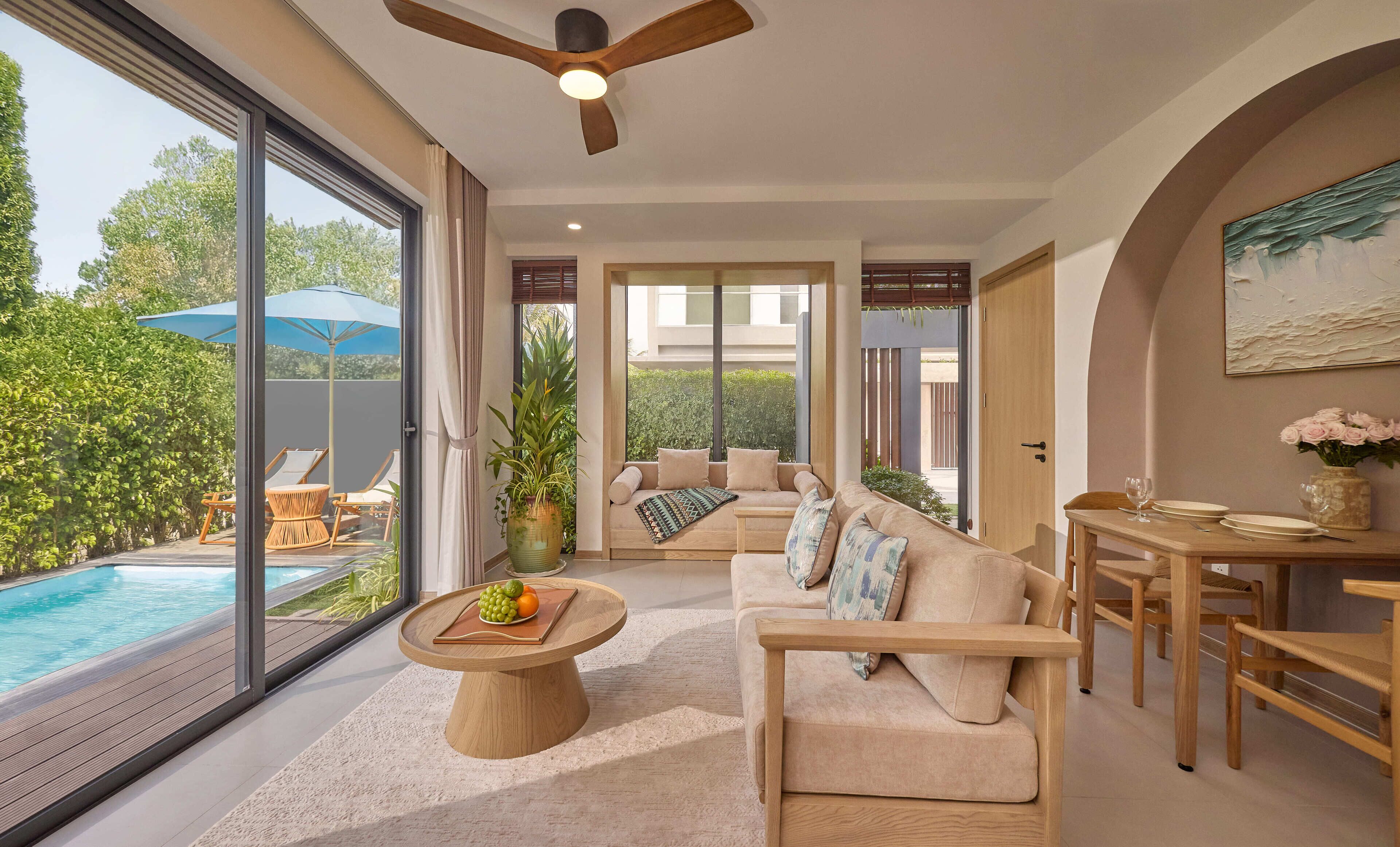 Villa, 1 Bedroom, Private Pool | Living area