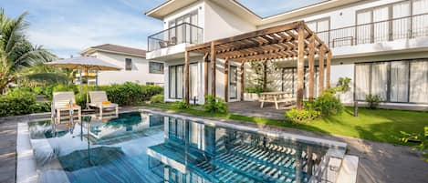 Villa - 3 sovrum - privat pool - vid havet | 4 sovrum, sängtillbehör av högsta kvalitet och duntäcken