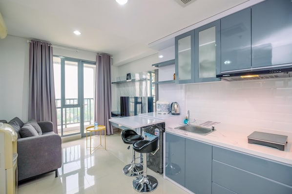 Apartemen, 2 kamar tidur | Area keluarga | TV