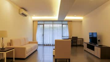 Apartemen, 3 kamar tidur | Area keluarga | TV