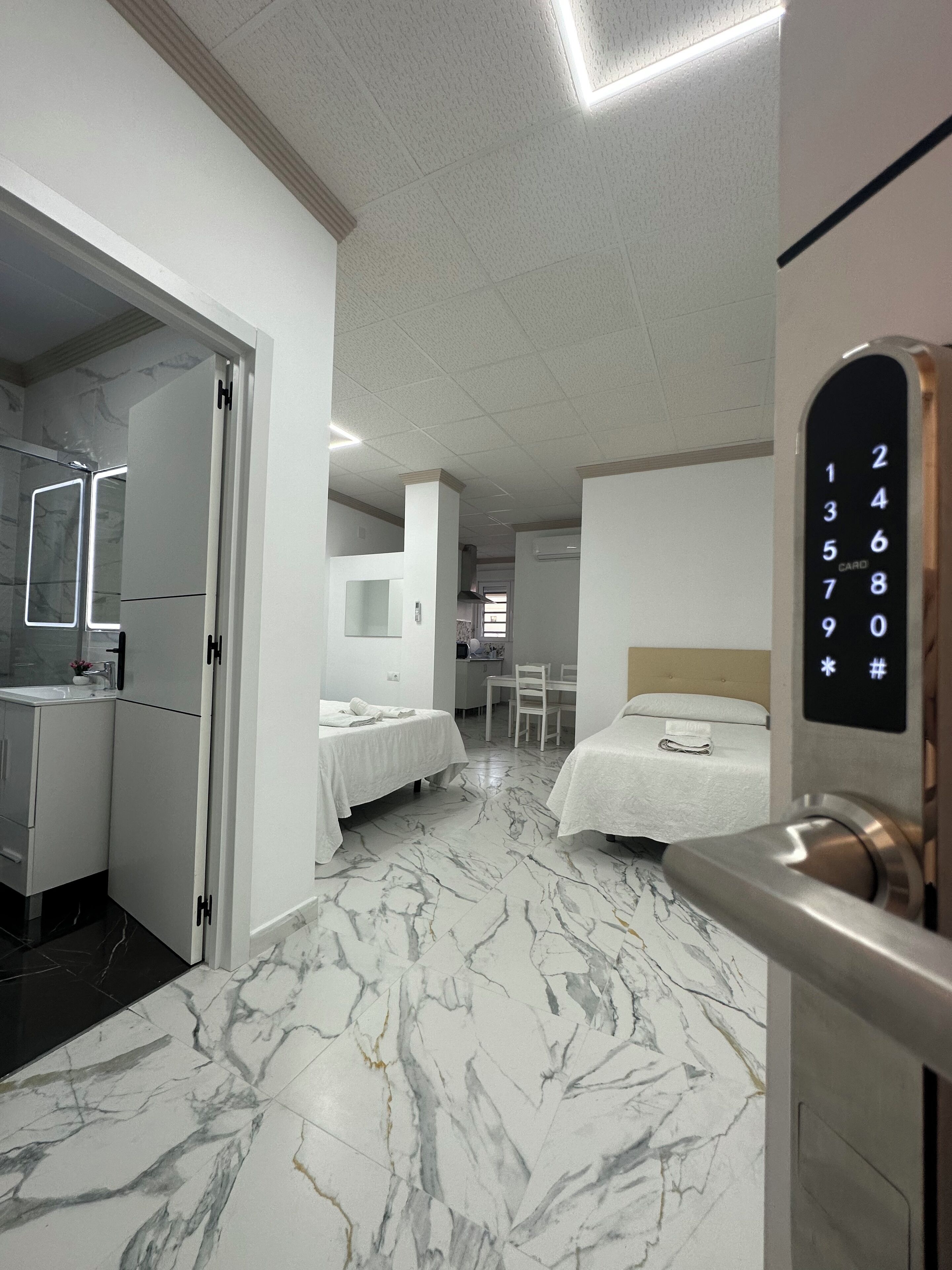 Down comforters, minibar, desk, laptop workspace