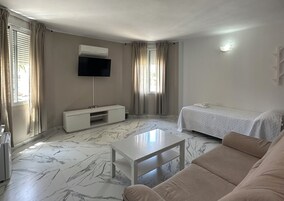 Edredones de plumas, minibar, escritorio