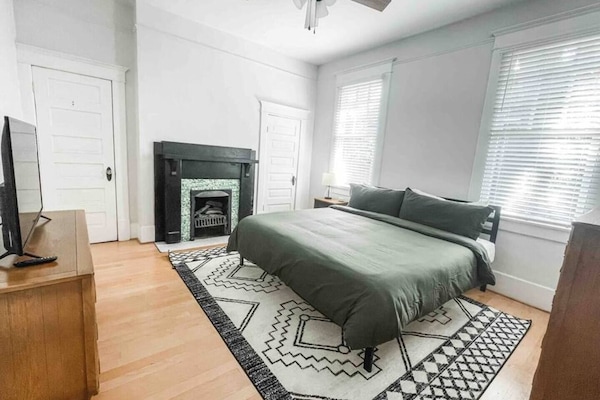 A bedroom built for a king.