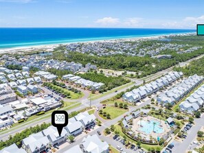 Exterior - 6 Seater Golf Cart/Option The Big Chill Community Pool `Sugar Wave` (Santa Rosa Beach)