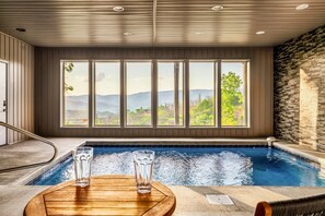 Indoor pool, a heated pool