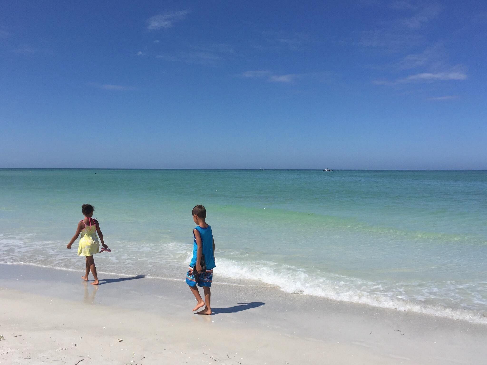 Families love Siesta Key's safe, shallow waters and soft sand.