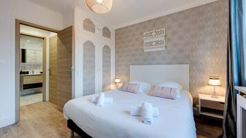 2 slaapkamers, een strijkplank/strijkijzer, wifi, beddengoed