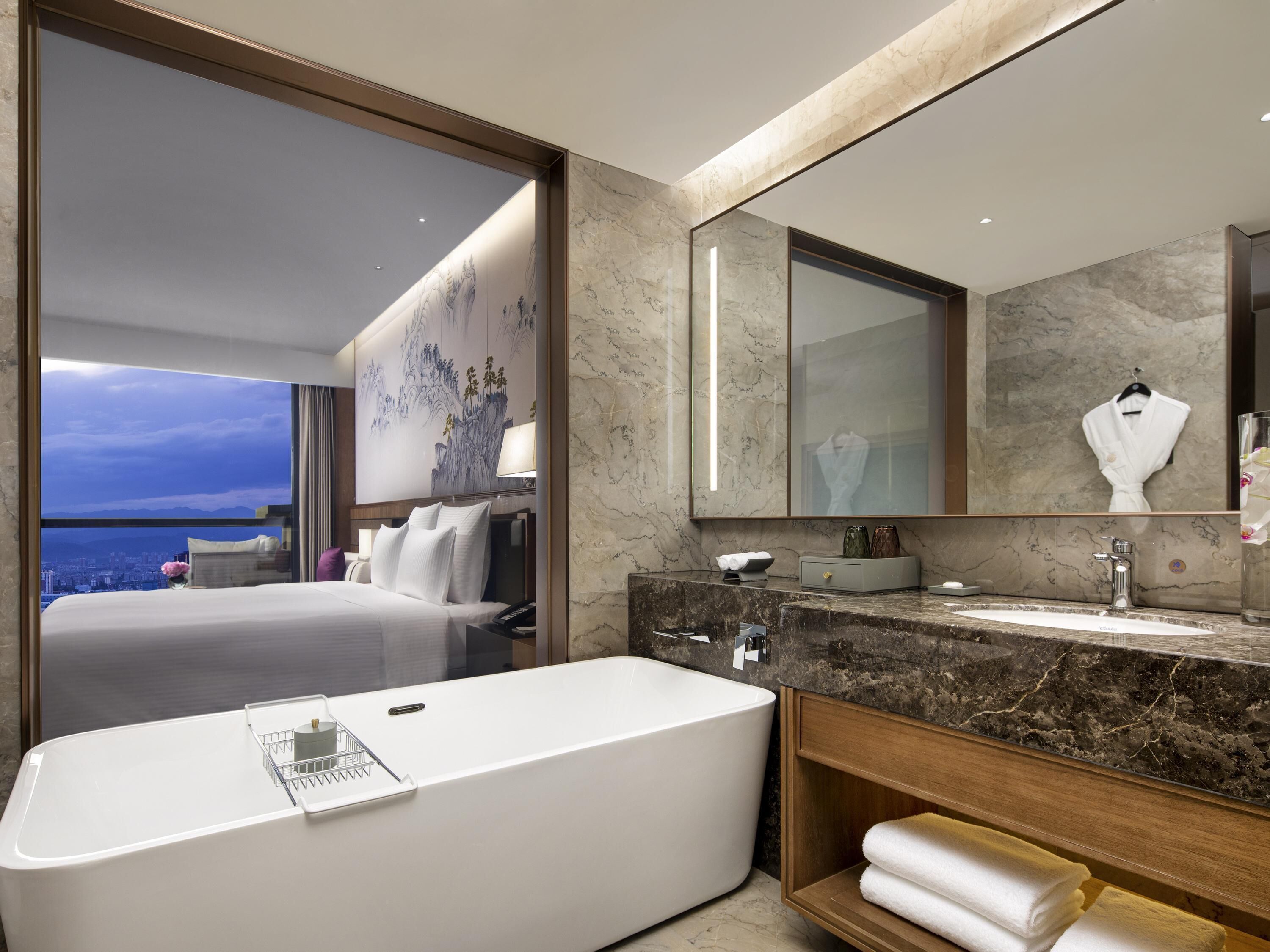 Minibar, in-room safe, desk, laptop workspace