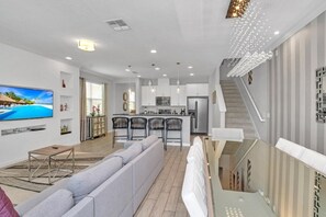 Living room - 4 Bed Townhome With Private Pool Near Disney! 4 Bedroom Townhouse by Redawning (Kissimmee)