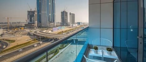 Panoramic Apartment, 2 Bedrooms, City View | Balcony view