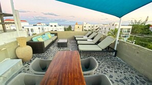 Outdoor dining - Aqua 1Ground level condo PUERTO MORELOS MEXICO (Puerto Morelos)