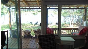 Vue depuis lâhĂ©bergement