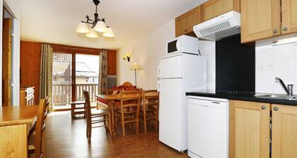 Apt near the ski station 4/6 ppl, balcony, pool