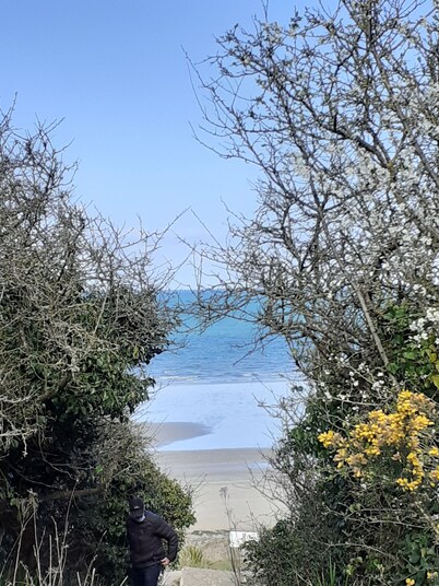 Maison Bord de mer avec Jardin clos 3 CH/7 Personnes Plage à 550m