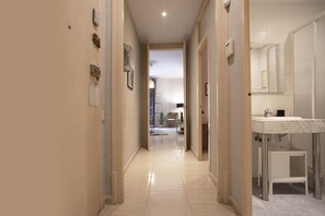 Douche, serviettes fournies