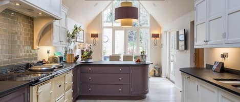 Dishwasher, high chair, dining tables