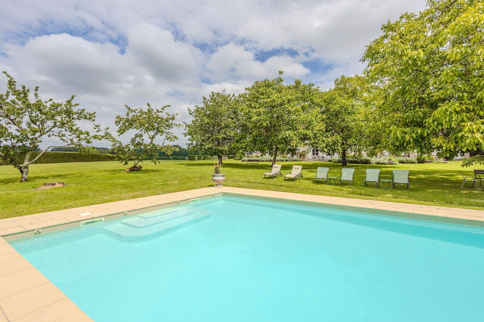 A heated pool