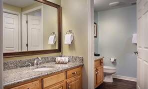 Combined shower/tub, jetted tub