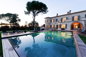 A heated pool
