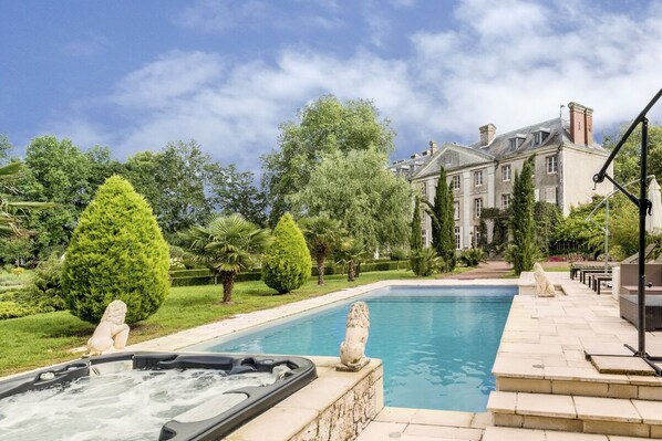 A heated pool