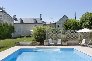 A heated pool
