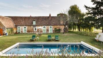 A heated pool
