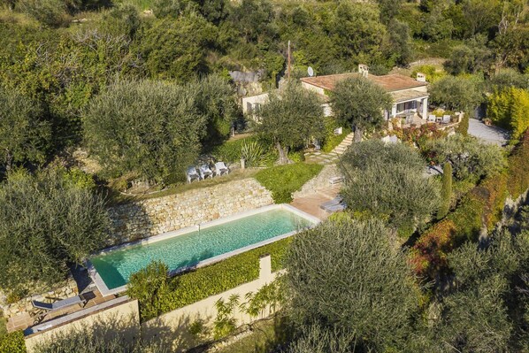 A heated pool