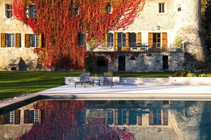 A heated pool