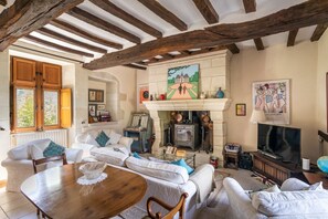 Fireplace, ping pong