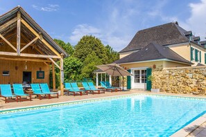A heated pool