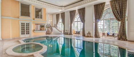 Indoor pool, a heated pool