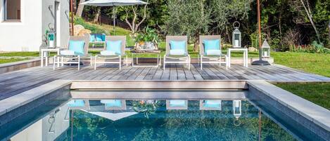 Una piscina riscaldata