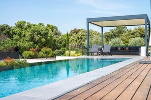 A heated pool