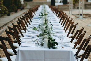 Área para banquetes al aire libre